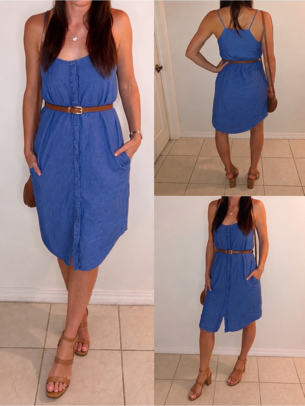 ZARA Cotton Denim Dress